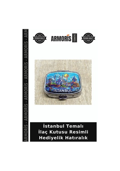 İstanbul Temalı Resimli Hediyelik Hatıralık Çok Renkli