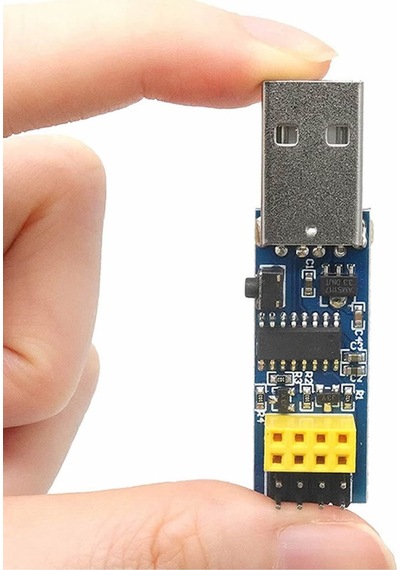 Esp-01 Ch340 Usb Bağlantı Adaptörü Uyumlu Reset Butonlu Esp01 Esp8266 Esp-01s Wifi Modül