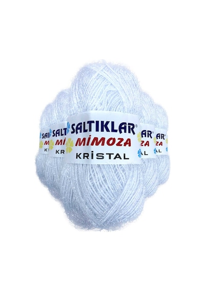 5 Adet Mimoza Kristal Işıltılı Şal Patik Yelek İpi Optik