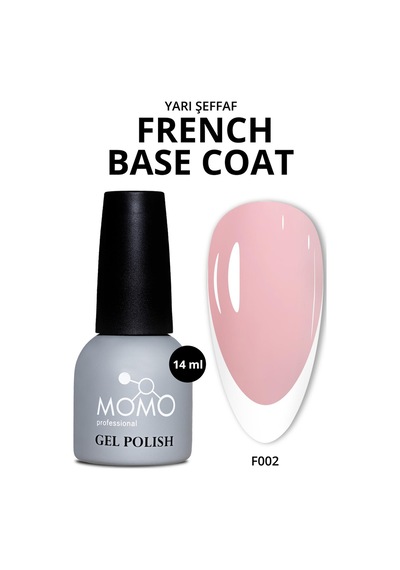 Momo Professional Kalıcı Oje French Base F002 Uçuk Pembe 14 Ml