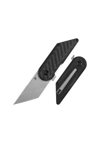 Kansept Dash Fitilli Karbon Fiber + G10 Sap 154cm Çelik Çakı T2045a1 Kum