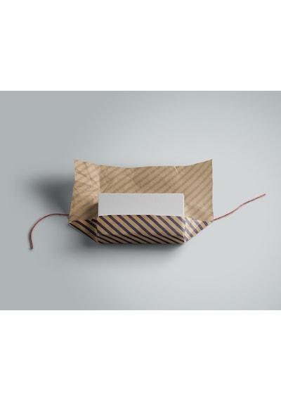 Kraft Hediye Paketleme Kağıdı, Lacivert Verev Çizgili-40gr, Ambalaj Kağıdı 70x100 Cm - 10'lu Paket