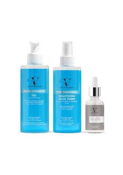 Vitanova Dark Spot Serum 30 ML + Gözenek Sıkılaştırıcı Tonik 250 ML + Yüz Yıkama Jeli 250 ML
