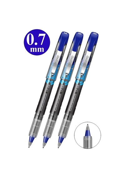 Mavi Pilot Kalem Lp-68 3 Adet Scrikss Liquid Pen Pilot Kalem 0.7mm Uçlu Pilot Kalem Hızlı Kuruyan Mürekkepli Pilot