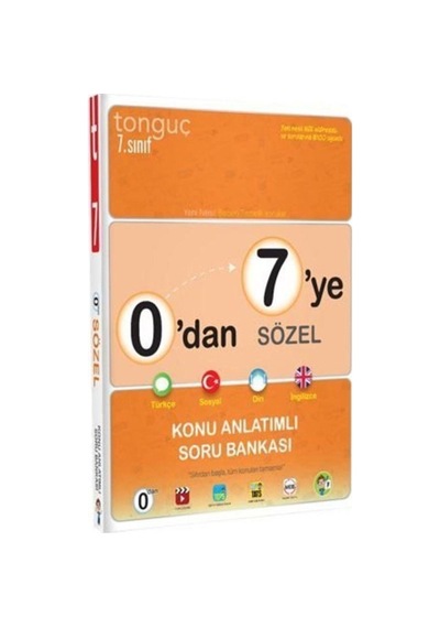 Tonguç Yayınları Tonguç Akademi 0 dan 7 ye Sözel Konu Anlatımlı Soru Bankası