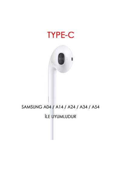 Samsung A04 / A14 / A24 / A34 / A54 Uyumlu Type-c Kulaklık Mt293a4series Diğer