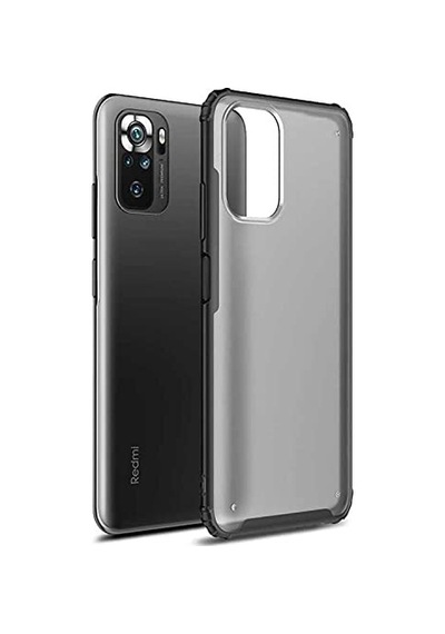 Xiaomi Poco M5s İçin Kılıf Frosted Frame Siyah Poco M5s İle Uyumlu Kılıf - Siyah Diğer