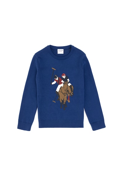 U.S. Polo Assn. Erkek Çocuk İndigo Kazak /triko 50317149-vr028
