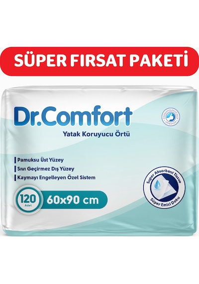 Dr.Comfort 60 x 90 CM Yatak Koruyucu Örtü 30'lu x 4 120 Adet