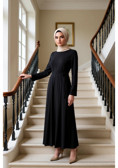 Benerly Kadın Bisiklet Yaka Standart Kol Uzun Kollu A Line Kalıp Triko El Siyah