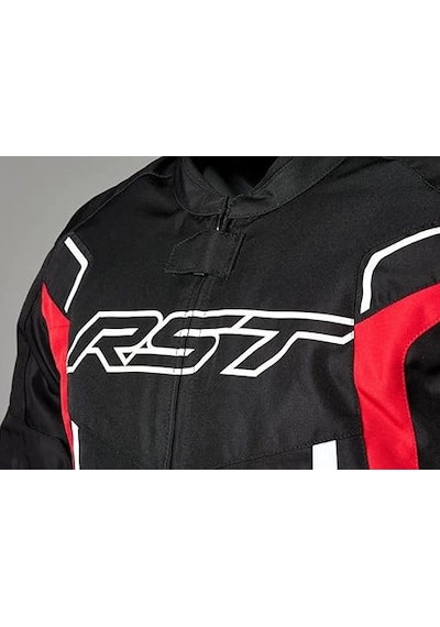 Rst Pilot Evo Mevsimlik Motosiklet Ceketi Siyah Beyaz Kırmızı