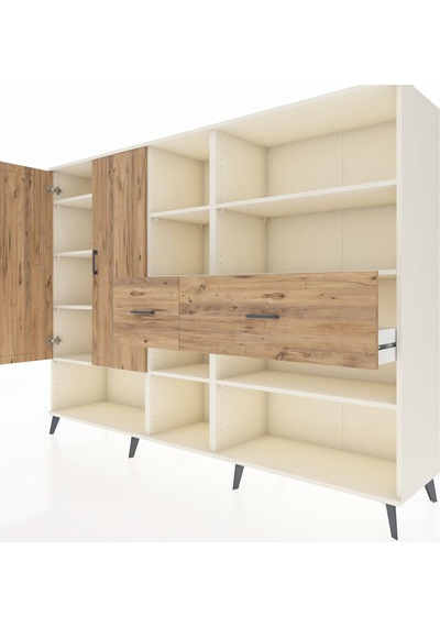 Hyperion Dolap 10 Raflı 2 Çekmeceli 2 Kapaklı 220x44x163 Aytaşı-çam Atlas Çam - Aytası Hyperion Dolap 10 Raflı 2 Çekmeceli 2 Kapaklı 220x44x163 Aytaşı-çam Atlas Çam - Aytası