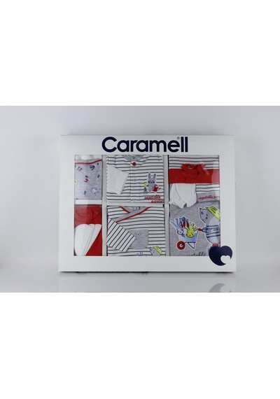 Caramell Tulumlu 10'lu Set Ze5868 Boy Garden Gri Gri