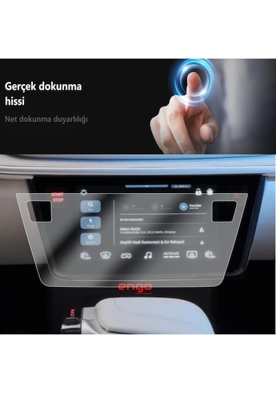 Togg T10f 8 İnç Kumanda Ekranı Mat Ekran Koruyucu Şeffaf ' Sadece Ekran Koruyucu