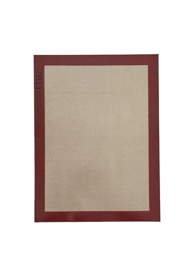 Yanmaz Yapışmaz Silikon Pişirme Matı, Fırın Altlığı, 30x40 Cm, 116 Gr, 0.75 Mm Kalınlık, Yıkanabilir, 220 Derece Isıya Dayanıklı