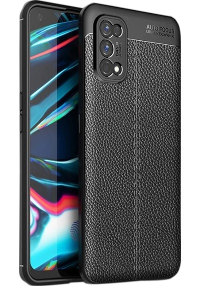 Apsuwa Oppo Realme 7 Pro Kılıf Niss Deri Dokulu Silikon