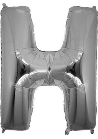Benim Marifetlerim H Harfi Gümüş Folyo Balon 16 inch 40 cm