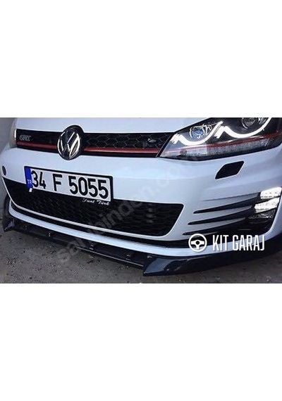 Kit Garaj Volkswagen Golf R-line Piano Black Ön Lip Plastik Boyalı