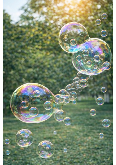 Mavi Otomatik Baloncuk Makinesi Büyük Köpük Balon İçinde Küçük Baloncuklar Bubble Gun Mavi