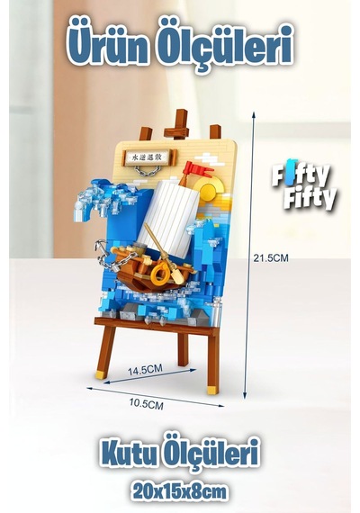 Loz Creative Serisi Gemi Tablosu 592 Parça Oyuncak Yapım Seti Fflz-1280