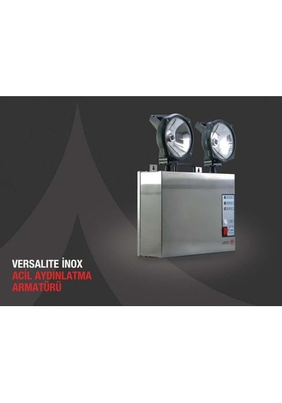 Arsel Versalite Inox Vsı-2201-led Acil Aydınlatma Armatürü Kesintide 60dak. Yanan 2x20 Watt Çok Renkli
