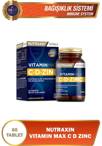 Vitamin Max C-d-zinc 60 Tablet