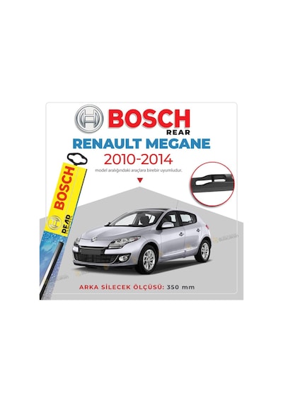 Bosch  Rear Renault Megane 3 2009 - 2016 Arka Silecek - H351