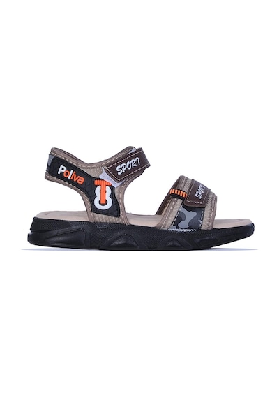 Skuaıter Plv-6135 Cırtlı Yazlık Erkek Çocuk Sandalet Kahve
