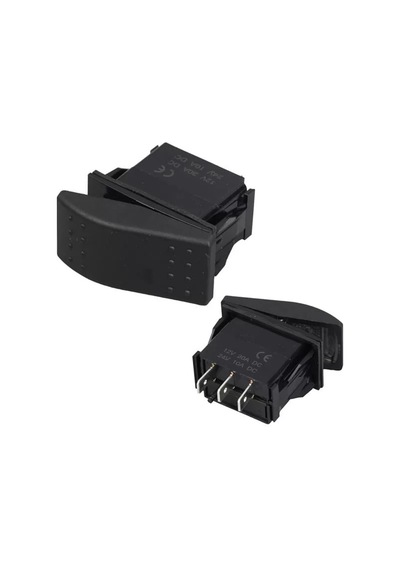 Sembolsüz Işıksız Yaylı 3 Pinli On-off 12-24v Marin Switch