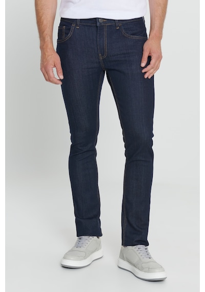 AC&Co / Altınyıldız Classics Ekstra Slim Fit Dar Kesim Pamuklu Riss Erkek Jean Kot Pantolon Koyu Lacivert