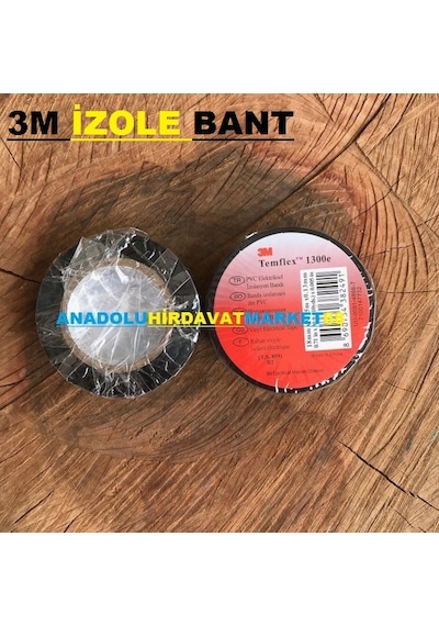 3M 18Mm İzole Bandı Elektrik Bandı 10Mt Kanal Bant Siyah 2Ad