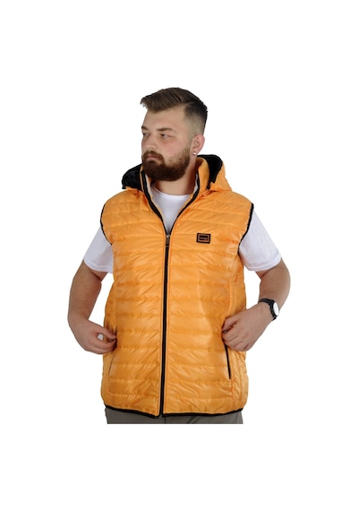Mode Xl Büyük Beden Yelek Kapitone Kapşonlu 22600 Sarı 001
