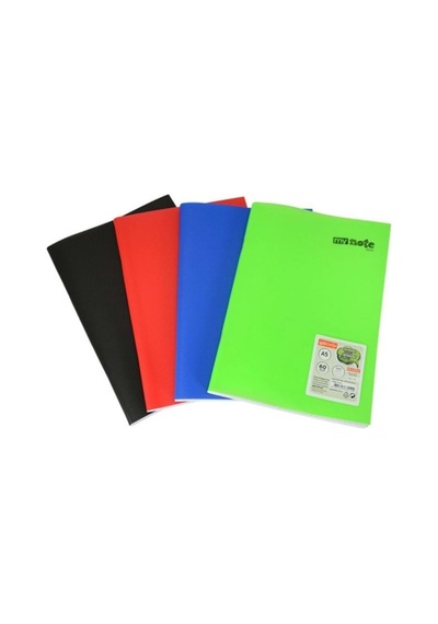 Mynote 60 Yaprak A4 Çizgili Defter Pp Kapak Karışık - 2 Adet Çok Renkli