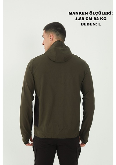 Camp Scoutland Camp265 Outdoor Tactical Su İticili Erkek Fermuarlı Taktik Sweatshirt Haki