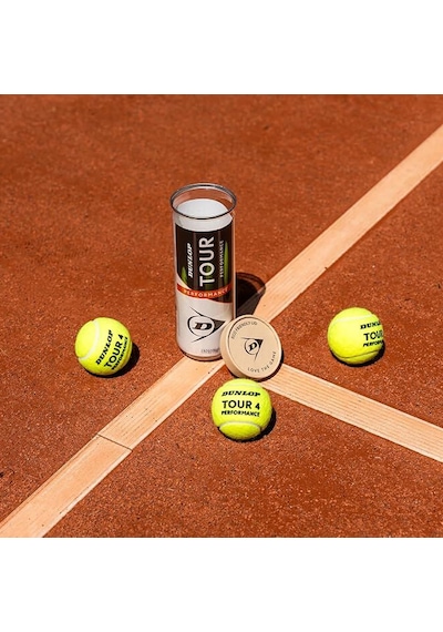 Dunlop Tour Performance 3'lü Tenis Topu - Vakum Ambalajlı 601622