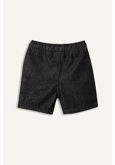 Defacto Beli Lastikli Siyah Jean Şort Erkek Bebek H1262a526smnm55 Gri-nm55