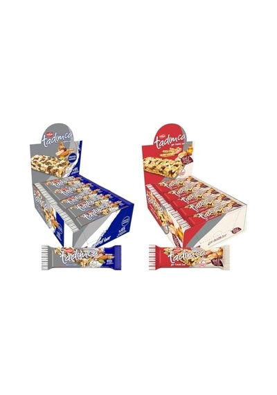 Tadım Protein Bar Karışık Kutu, Spor Ve Yer Fıstıklı, 30gr X 40 Adet, İkili Paket