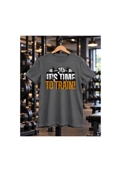 Segungear Timetotrain Erkek Regular Fit Baskılı Spor Tişört Gri - 933732713 Gri