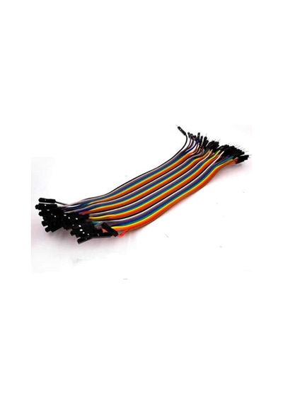 20cm 40 Pin Erkek Dişi Dupont Kablo Ayrılabilir 2.54mm 10 Renk Breadboard Atlama Kablosu Jumper