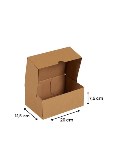 Packanya 20 x 12.5 x 7.5 - 50 Adet Kesimli Karton Kutu  -  Internet ve Kargo Kutusu
