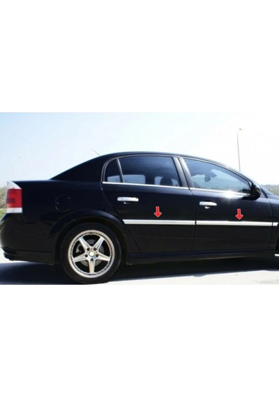 Opel Vectra C 2002-2008 Yan Kapı Çıtası Kromu 4 Prç. P.çelik