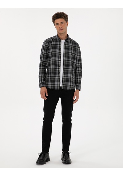 Pierre Cardin Erkek Siyah Gömlek Desenli 50316748-vr046 Siyah