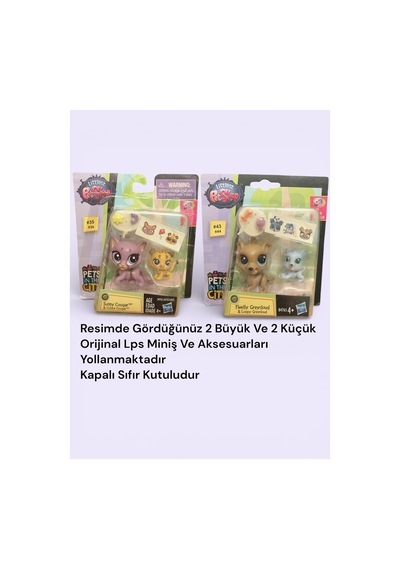 Jaguar Sunny Ve Köpek Fleetly Lps Miniş Oyuncaklar Aksesuarlı 4 Lü Set