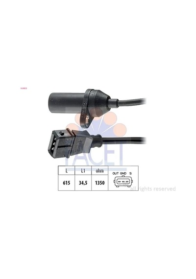 Krank Sensörü - Fiat Strada, Ducato, Punto, Doblo, Bravo, Marea, Brava, Palio, Siena - Facet-90053