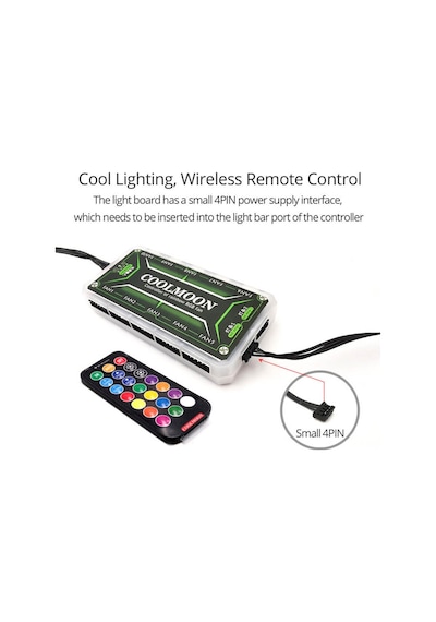 Coolmoon Rgb Pc Fan Denetleyici Kontrolcü 10X6Pin 2X4Pin