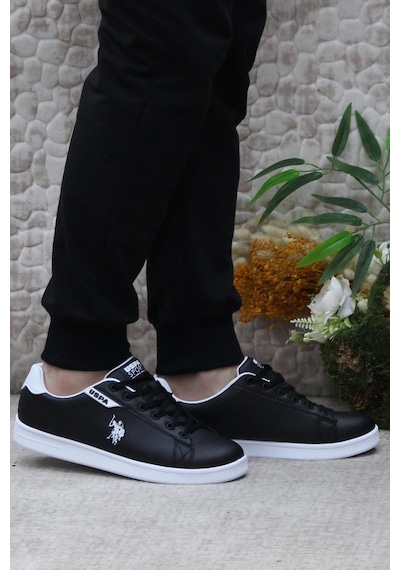U.s. Polo Assn. Costa Siyah Beyaz Sneaker Erkek Ayakkabı 001
