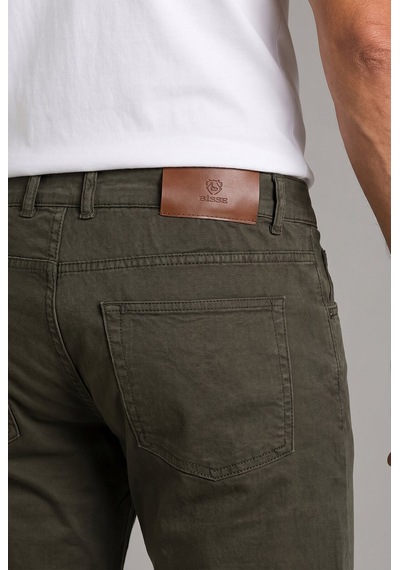 Bisse Haki Pamuk Cepli Chino Pamuklu Spor Pantolon Pns25y25103 D49