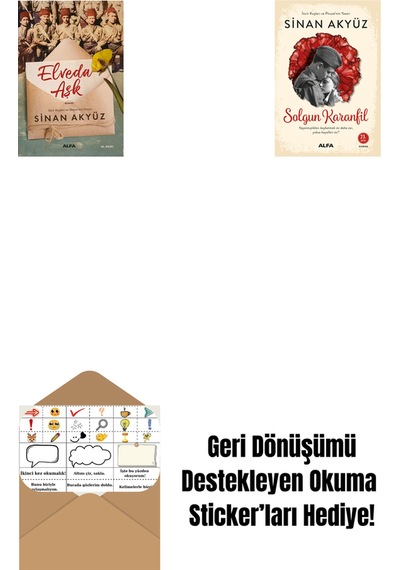 Elveda Aşk + Solgun Karanfil + Okuma Sticker'ları