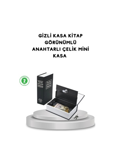 Bfs Gizli Kitap Kasa Metal Gövdeli, Anahtarlı