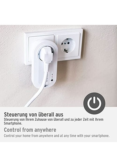 Brennenstuhl Wifi Özellikli Zaman Ayarlı Ses Kontrollü Akıllı Priz, Standart Diğer